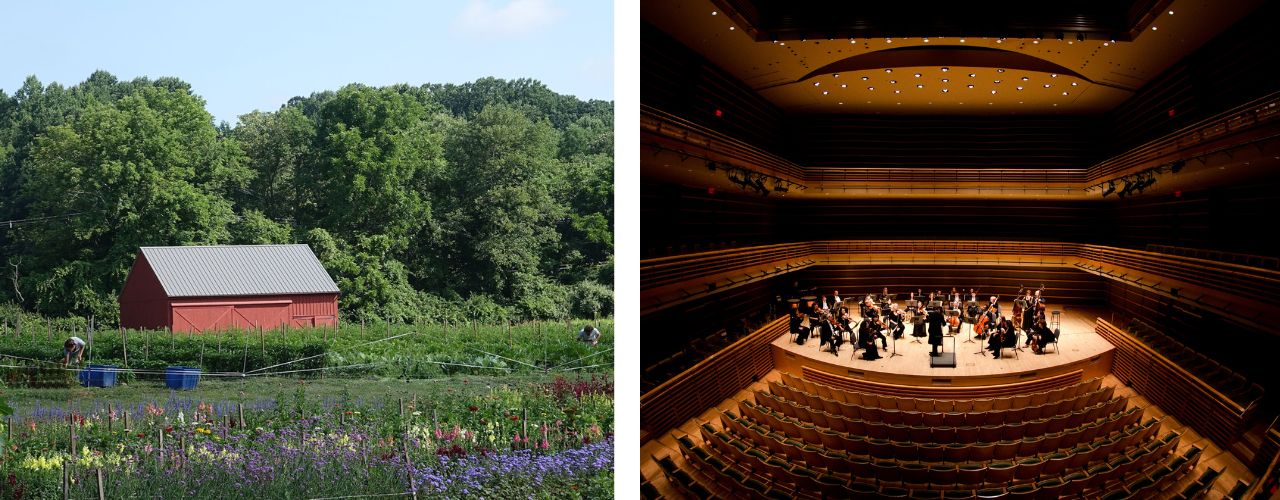 Banner image with pictures of Willistown Conservation Trust and Chamber Orchestra of Philadelphia.